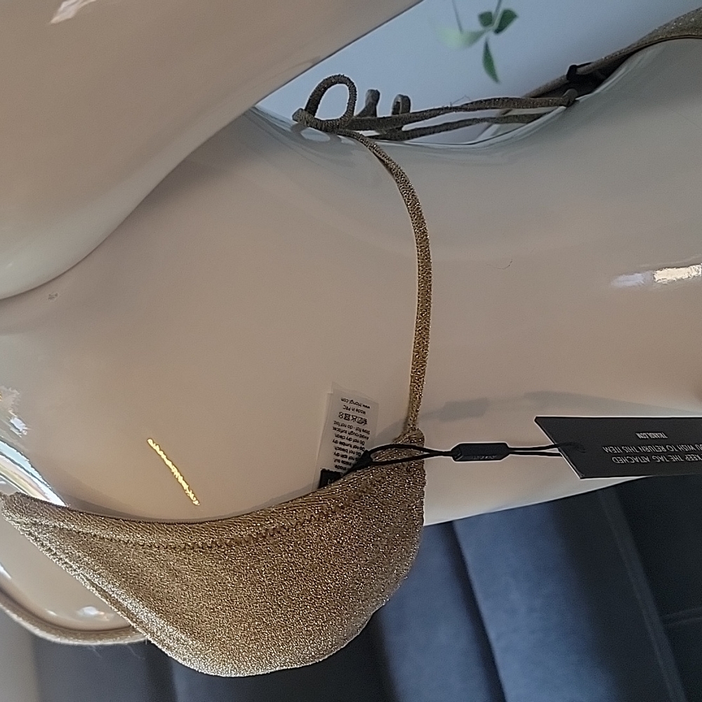 Gold string top brown inner linning - Picture 2 of 4